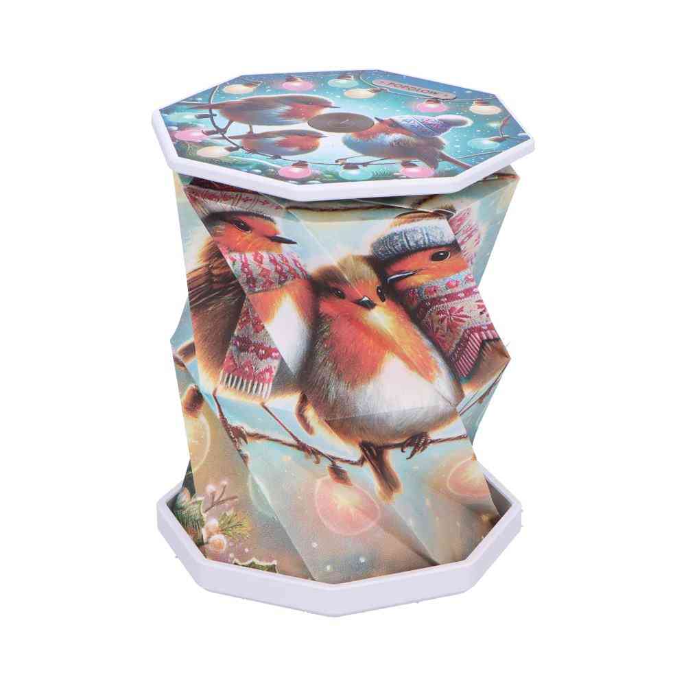 Nemesis Now - Winter Robins Foldable Tafellamp - Multicolours